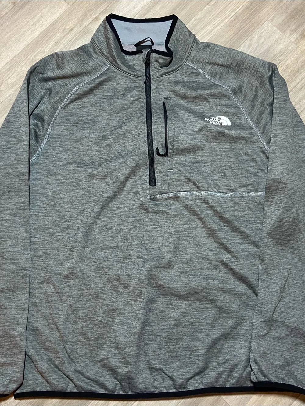 The North Face Men’s Quarter Zip Fleece Pullover Gray & Black Jacket Men's XL